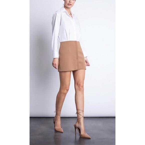 NEW KARINA GRIMALDI ellie mini dress in camel - Picture 2 of 2